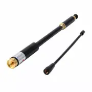 VHF UHF LONG RANGE TELESCOPIC ANTENNA SMA-F WALKIE TALKIE BAOFENG UV-5R UV-B6 US