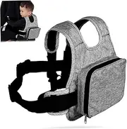 Safe Rider Travel Vest, Adjustable & Comfort Child Harness with Reflective Strip, Storable & Foldable Motorcycle Harness for Kids