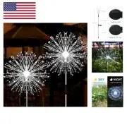 Solar Firework Lights, 2 Pack 120 LEDs 2 Lighting Modes Outdoor Waterproof fo...