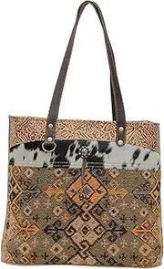 [Myra Bag] Western Leather Tote Bag for Women