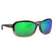 Costa Seadrift Shiny Tortoise Sunglasses w/Green Mirror 580P M 06S9114-91140560