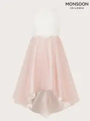Monsoon Pink Alianthe Sleeveless Lace High Low Dress (F21108) | $145 - $157
