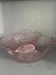 Dalzell Viking Pink Cabbage 6” Salad Bowls SET OF 4 : Punch / Serving Bowl “13”