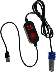 Generic USB Small Fish Tank Heater Used for Less Than 1 gallons Heating Rod Aquarium Heater for Pet Drinking Water Fountain Fighting Fish Turtle, 15W