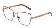 Dolce & Gabbana DG1346 1333 Women’s Glasses Burgundy Size 55 - Private Health Rebate - Blue Light Block Available
