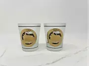 Two Knott's Berry Farm Souvenir Shot Glasses Train Steam Engine Locomotive - NEW