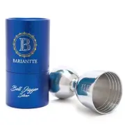 BARIANTTE Silver Bell Double Jigger - Premium Cocktail Measure, 2 oz & 1 oz, ...
