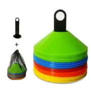 "10pcs Agility Cone Set for Kids | Soccer Training Discs & Obstacles"