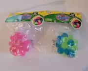 Set Of 2 Slime DNA Glow In The Dark Squish Balls Ages 3+ Stocking Stuffers New