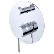 Kaya Wall Diverter Mixer, Large Rnd Plate