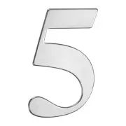 Self-adhesive House Number, 5" 304 Stainless Steel Mailbox Number [Number 5]