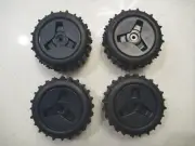 Vintage Rc Tamiya Terr Schorcher Thunder Orig Black Wheels & Off Roader Tires