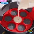 7 Holes Silicone Mold Pancake Maker Nonstick Egg Ring Maker Kitchen Accessories