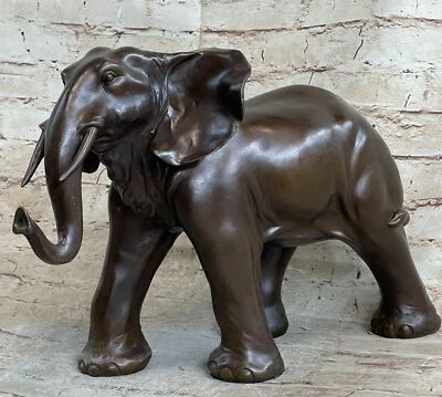 Happy Lucky Elephant Bronze Statue Figure by Barye Sculpture Hot Cast Art Sale