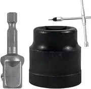 Jack Socket – Vanadium Steel Jack Socket Panel | Drill Adapter Quick Connect Design | Stereo Ideal for Audio Devices, Tools & Home Repair Projects