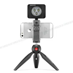 《飛翔3C》Manfrotto 曼富圖 MTWISTGRIP 鋁合金萬用手機夾〔公司貨〕手機座 連接三腳架自拍桿