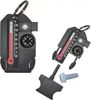 Sun Company Outsider - 4-In-1 Survival Multi-Tool | Compass, Thermometer, Whistl