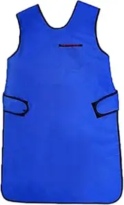 [KJIASDFE] X-Ray Protective Single-Sided Protective Skirt,Rubber Apron Lead Protective Skirt for Dental Clinic Pet Hospital Use,Blue-M