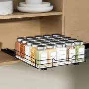 Pull Out Spice Rack, Slide Out Spice Rack for Cabinet, Spice Organizer for Ki...