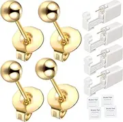[orilace] 4 Pcs Ear Piercing Kit - Self Disposable Ear Piercing Gun Built-In Earring Stud at Home Piercing Kit Tool Low Pain Easy Use for Salon 3mm
