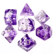 Nebula Purple Polyhedral 7-Die Set HD Dice