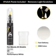 Touch Up Paint For Mazda All Models UK Performance White With Polish Paste