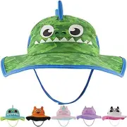 Kids Sun Hat for Girls & Boys with UV Protection- Toddler Beach 2-5T Camo Dino