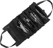 Multi-Functional Roll Up Heavy-Duty Ox Cloth Bag Tools Hung Bag Tool Storage Bags Black One Size