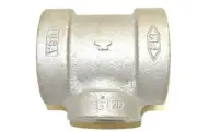 ANVIL Iron Reducing Tee, 1-1/2" x 1-1/2" x 1" FNPT Pipe Fitting