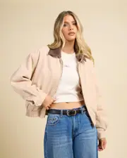 [Ava And Ever] Ava And Ever Women's Asher Jacket in Sand/Choc Size 6 6 Sand/Choc