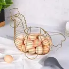 Metal Chicken Egg Basket Metal Wire Egg Basket for Kitchen Dining Table Home