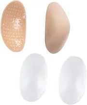 [ANDRESLAD] 2 Pairs Silicone Shoulder Pads Anti Slip Invisible Shoulder Support for Women Breathable Lightweight Shoulder Enhancer