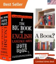English Arts Book Safe Storage Box with Real Pages Combination Lock Box Money...