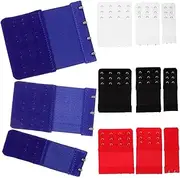 [MOBUTOFU] 12pcs Extender Hook Extenders Multi Colors for Soft Comfortable Material Easy to Use and Store for Tight Bras