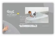 Quut Playmat - Head in the Clouds (Small) - Pearl Grey