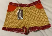 NWT Matilda Jane Woodrose Mixed Print Shorts Girls Enchanted Garden Size 6