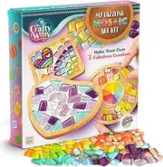 Mosaic Craft Kit - Decorate Your Own Unicorn and Rainbow Design Coaster with Glass Tiles. Birthday Gift, Fun DIY Art and Craft Supplies. Girls, Kids & Teens Activity Kit