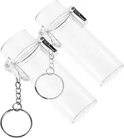 [EXAOMBLE] 2PCS Lighter Case Keychain Holder Lightweight Protective Sleeve for Cigarette Travel for Outdoor Activities Modern Design for Enhanced Durability