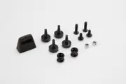 SW-Motech Adapter kit for ADVENTURE-RACK - Black. For Givi/Kappa Monokey., black-silver Black Silver