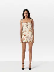 Floral Sleeveless Mini Dress