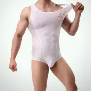 Men Leotard Bodysuit Wrestling Singlet Jumpsuit Underwear Gym Sport One-piece