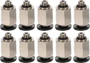 COSMEVIVI Connector Kit 10pcs Quick-Disconnect Fittings Pneumatic Connector Plug for Air Pneumatic Systems