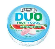 ICE BREAKERS DUO Fruit + Cool Sugar Free Mints (Watermelon, 1.3-Ounce