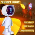 Rose Rainbow Sunset Lamp Astronaut Room Decor Light New Night Light