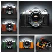 Genuine Leather Camera Half Case Bag Cover for Canon AV-1 AV1 Film Camera