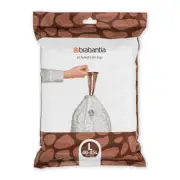 Brabantia Waste Bin Liners Bags Thick Plastic Trash Bags Code L (40-45L) 40 Bag