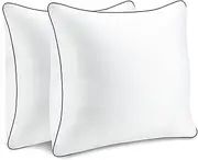 MZOIMZO Supportive Bed Throw Pillows, European Size - 26 x 26 Inches, Set of 2, Hotel Quality with Premium Soft Down Alternative Filled for Back, Stomach or Side Sleepers White