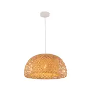 CLA Lighting CANASTA Interior Natural Bamboo Finish Pendant Light- Small