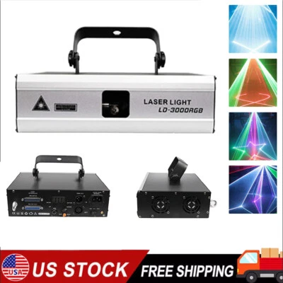 2W ILDA RGB Animation dj laser lights/disco/stage light home Xmas party light