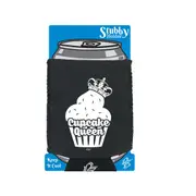 Food Cupcake Queen - Funny Novelty Stubby Holder With Base